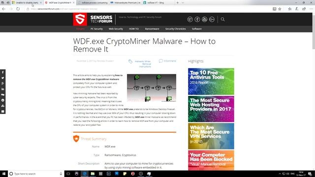 WDF.exe/VT Cryptoware/ransomware Removal !!!
