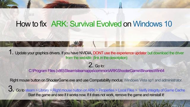 Ark survival evolved Windows 10 Fix [Line: 2131] [ KERNELBASE.dll! ] смотреть онлайн