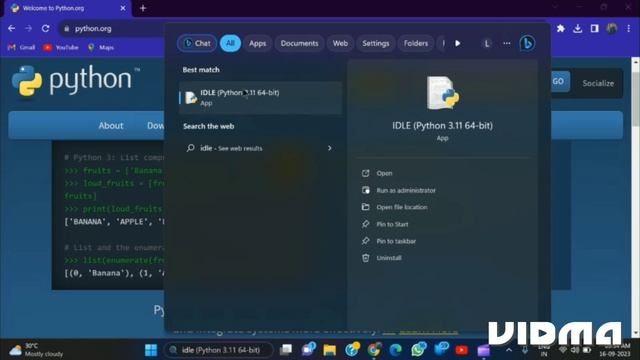 how to download python latest version 3.11.5 || python windows me kaise download kare #python смотреть онлайн