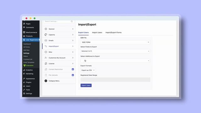 Import users: User Registration for WordPress смотреть онлайн