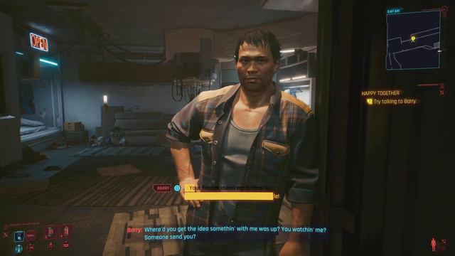 Cyberpunk 2077 TALKING TO BARRY смотреть онлайн