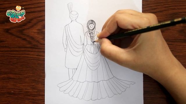 Couple Drawing Easy | How to Draw Romantic Couple Very Easy смотреть онлайн