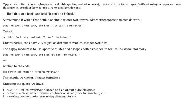 Unix & Linux: Avoid escaping of double quotes (4 Solutions!!) смотреть онлайн