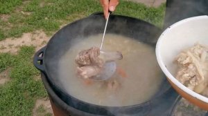 ХАШ ИЗ СВИНИНЫ В КАЗАНЕ