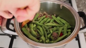 Любимый рецепт стручковой фасоли/Быстрый рецепт по турецки