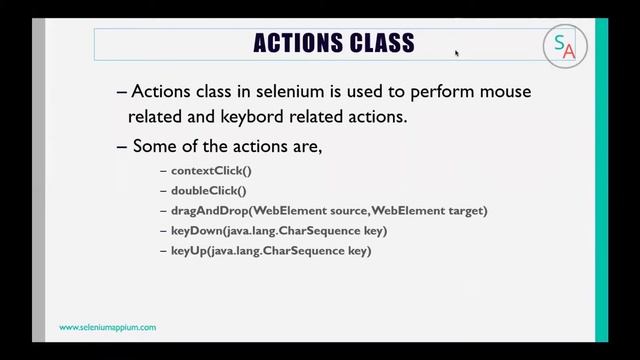 Selenium Tutorials - Working with Mouse and keyboard Actions using action class смотреть онлайн