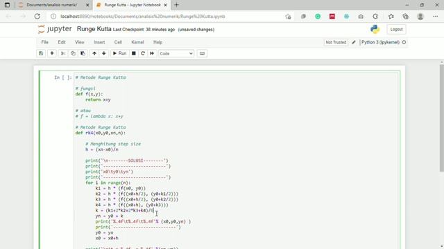 Tutorial Runge-Kutta Method - Python смотреть онлайн