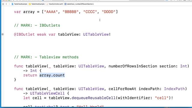 03 TableView Display your own data in the tableview смотреть онлайн