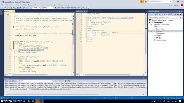 Python Flask upload a file смотреть онлайн