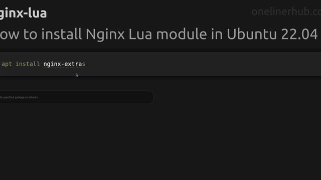 How to install Nginx Lua module in Ubuntu UBUNTU_VERSION смотреть онлайн