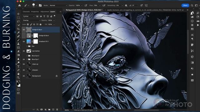 Transforming AI-Generated Images in Photoshop смотреть онлайн