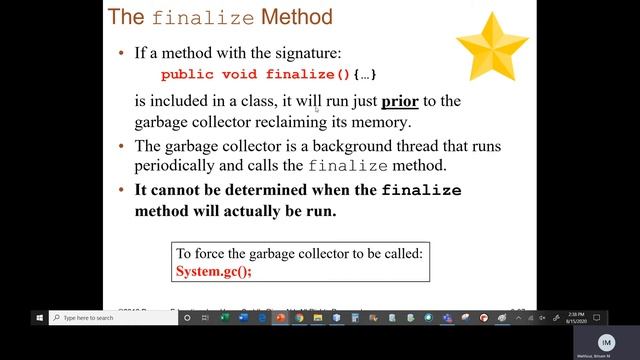 Java II Chapter 8 Class 3 Part 2 Garbage Collector, Finalize, CW and Programming Assignment смотреть онлайн