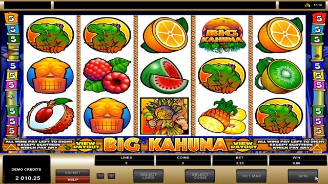 Microgaming - Big Kahuna - Gameplay Demo смотреть онлайн
