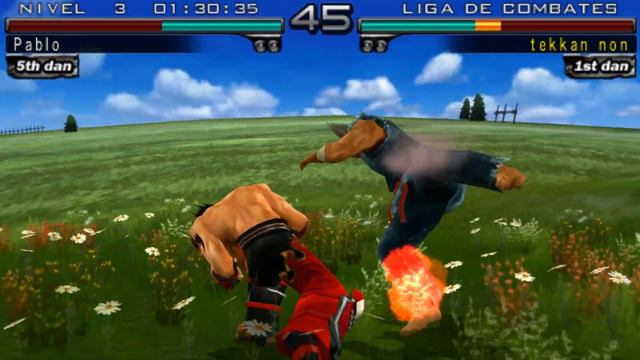 Tekken 5 Dark Resurrection 1. Dojo Tekken. Dojo del Fuego. Jin Kazama смотреть онлайн