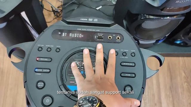 APAKAH SUDAH SUPORT MIC WIRRELES ?? SONY MHC V43D MIC смотреть онлайн