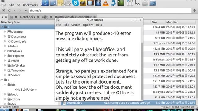 LibreOffice Writer: Password protected files and Java conflict- 2)Blank .doc files crash смотреть онлайн