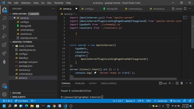 #5 Add MongoDB and creating Model | Complete GraphQL tutorial with React and Apollo Client in Hindi смотреть онлайн