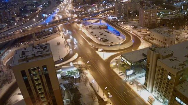 Зимняя Москва вечером смотреть онлайн