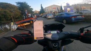 ПОКАТУШКИ НА СКУТЕРЕ  175 КУБ. ОТ ПЕРВОГО ЛИЦА ПО ГОРОДУ