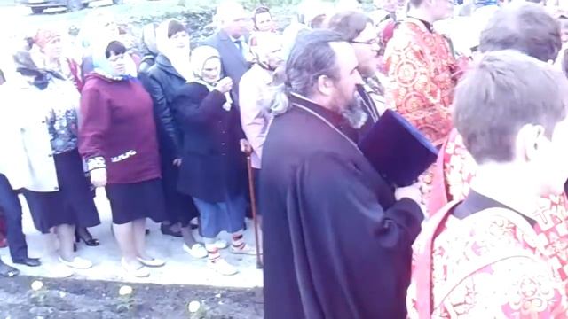 Освящение колоколов с.Вышелей.