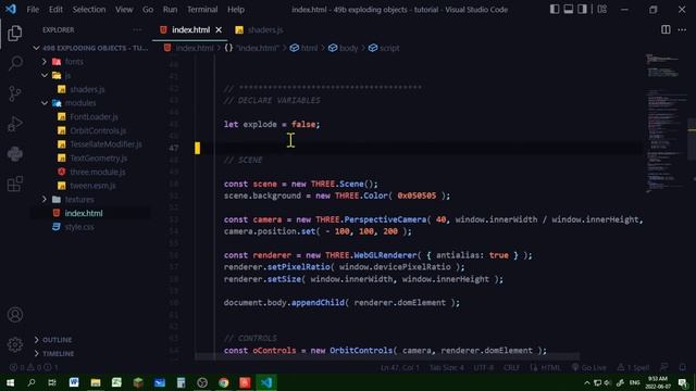 25d How To Explode Objects Threejs