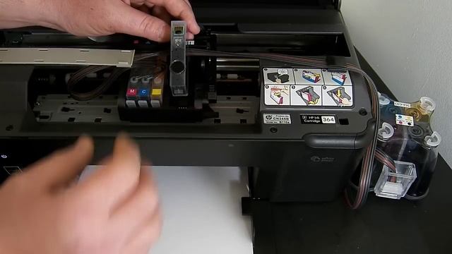 HP Photosmart B110a Ciss continuous ink system смотреть онлайн