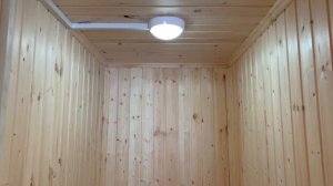 Обзор бани с санузлом (7х3 м) на дачу