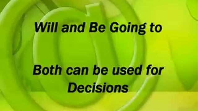 Unit 35: Difference Between Will and Be Going To (In English) смотреть онлайн