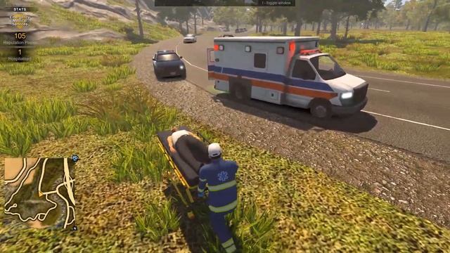 FLASHING LIGHTS - POLICE FIRE EMS | Ambulance Respond Car Accident | Gameplay No Commentary смотреть онлайн