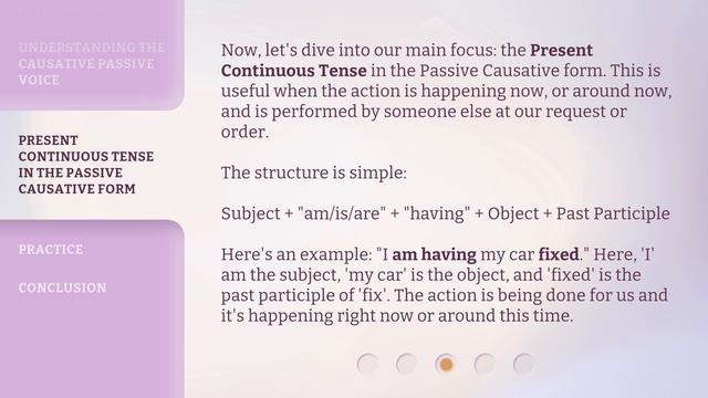 Conquering the Causative Passive Voice in Present Continuous смотреть онлайн