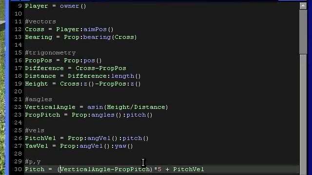 Wiremod, E2-турель, управляемая мышью