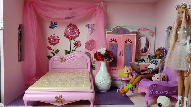 Кровать для кукол из магазина фикс прайс #doll #dollfurniture #кроватка #мебельдлякукол #барби смотреть онлайн