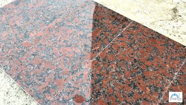 Rosso Santiago/Капустинский красный гранит. Полированные плиты. смотреть онлайн