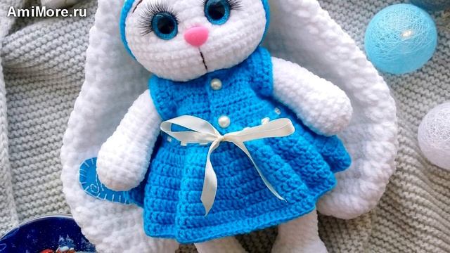 Амигуруми: схема Зайка в платье. Игрушки вязаные крючком - Free crochet patterns. смотреть онлайн