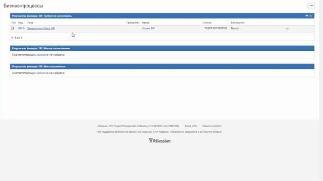 Atlassian JIRA Бизнес процесс согласования Статусы процессы смотреть онлайн