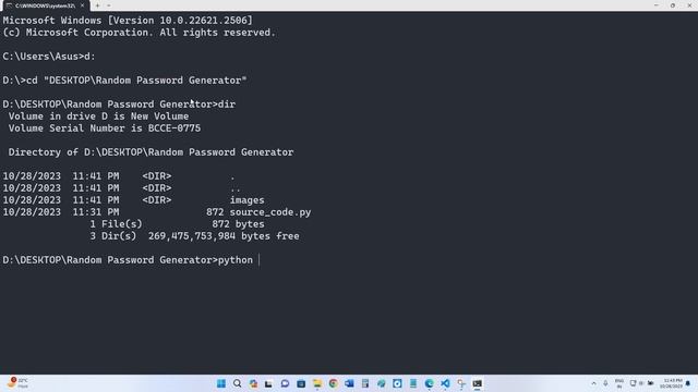 Random Password Generator in Python | CodeClause | Python Internship смотреть онлайн