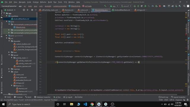 How to check internet connection is available or not in android | Java | Android Studio Tutorial смотреть онлайн