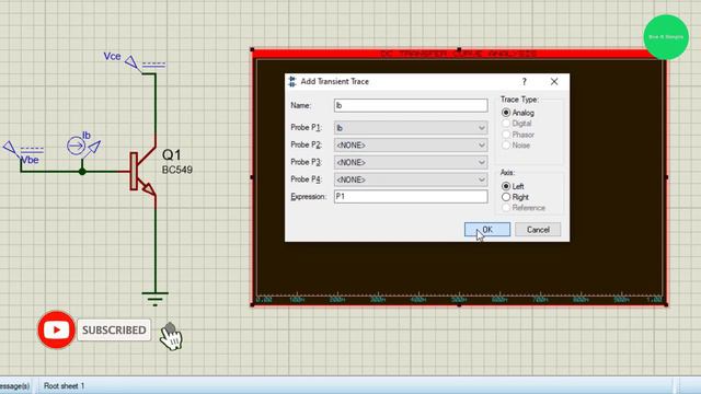 BJT Input Characteristic Curve In Proteus Tutorial