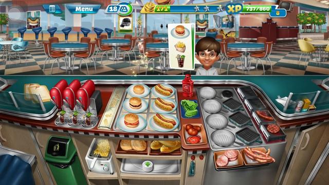 Cooking Fever: Gameplay Walkthrough Part 6 - Fast Food Court Level 32-36 (iOS, Android) смотреть онлайн