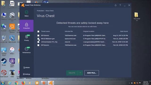 AVAST Virus Chest location смотреть онлайн