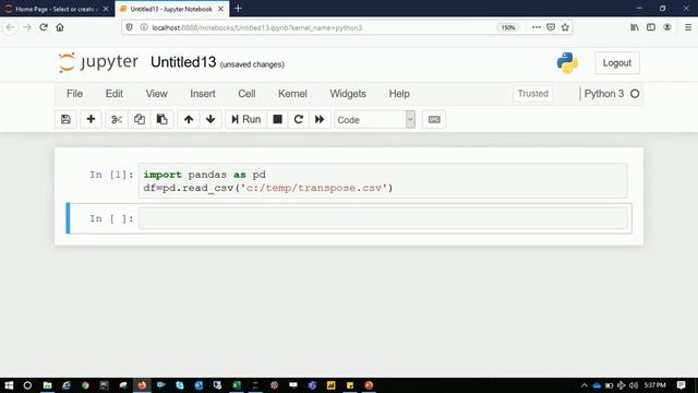 Transpose data using Python | one letter to Transpose смотреть онлайн