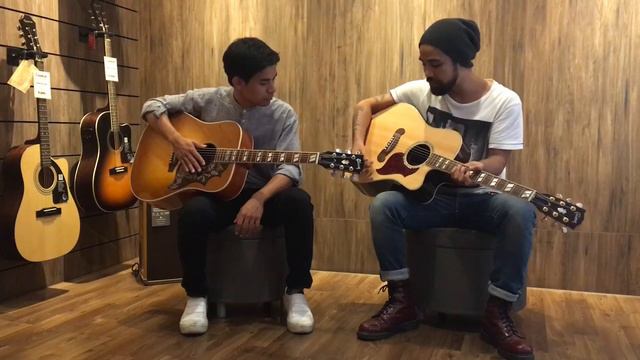 Gibson Hummingbird & Gibson Songwriter Studio Deluxe EC