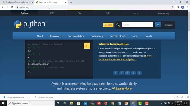 Lesson 2 - How to Download Python, Git and Visual Studio Code смотреть онлайн