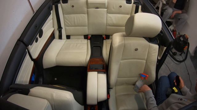 Lederreinigung Mit Koch Chemie Po Pol Star Beim BMW Alpina B3 Biturbo Cabrio Lemon Leder - Tutorial