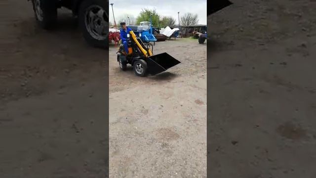 самодельный мини погрузчик смотреть онлайн
