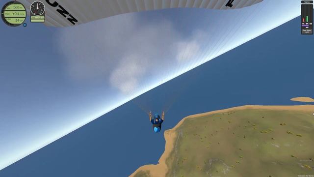 Un vuelo en Paragliding Sim. смотреть онлайн