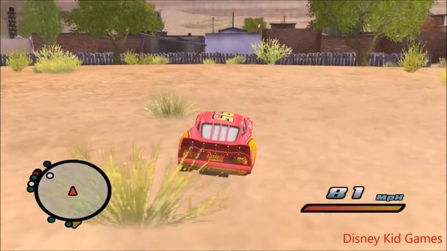 Disney Pixars Cars Movie Game - Crash Mcqueen 56 - Driving Round Radiator Springs смотреть онлайн