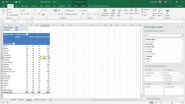 Excel Shortcut keys in Hindi | Part 21: Shortcut Keys used for Pivot Tables in excel in Hindi смотреть онлайн