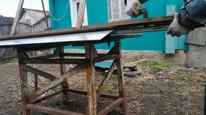 Конёк на крышу своими руками / Самодельный листогиб