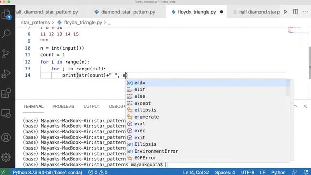 Code 126: Floyd's Triangle using Python | Mindtree Coding | 365 Days of Code смотреть онлайн